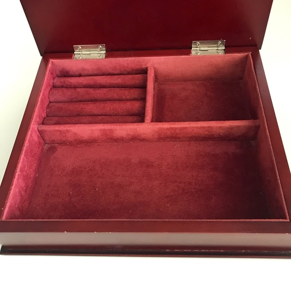 Wooden Jewelry Box Theresa Kogut Print Folk Art Flower Basket - Vintage - Picture 7 of 14